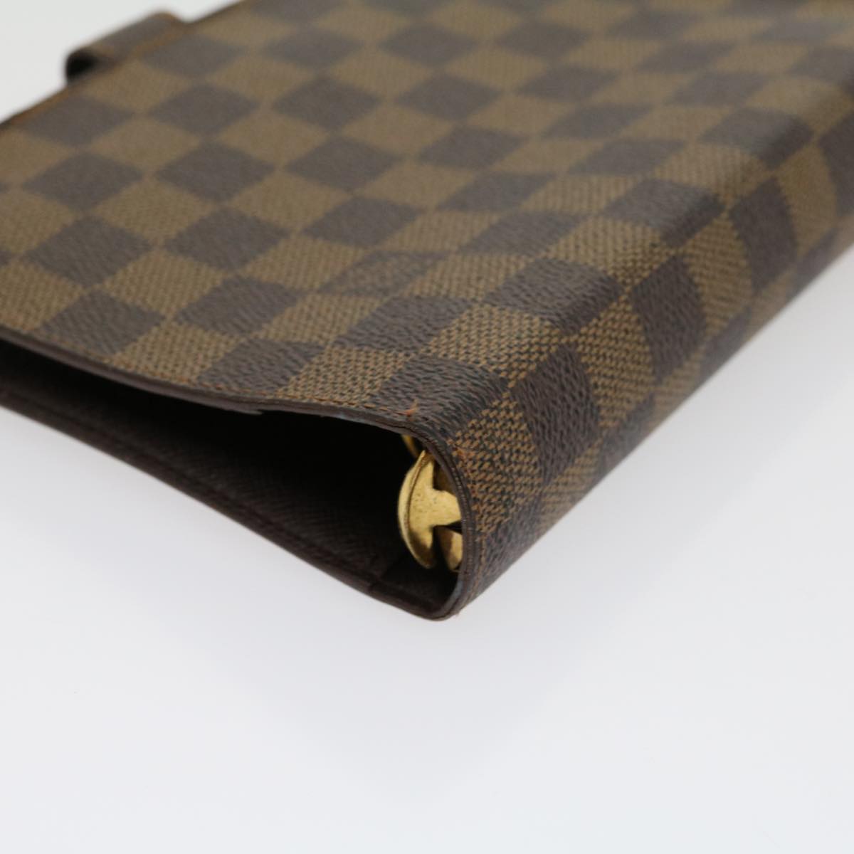 LOUIS VUITTON Damier Ebene Agenda MM Day Planner Cover R20240 LV Auth am2692g