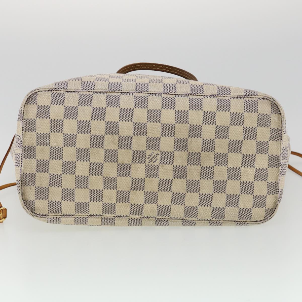 LOUIS VUITTON Damier Azur Neverfull MM Tote Bag N41605 LV Auth am2755g