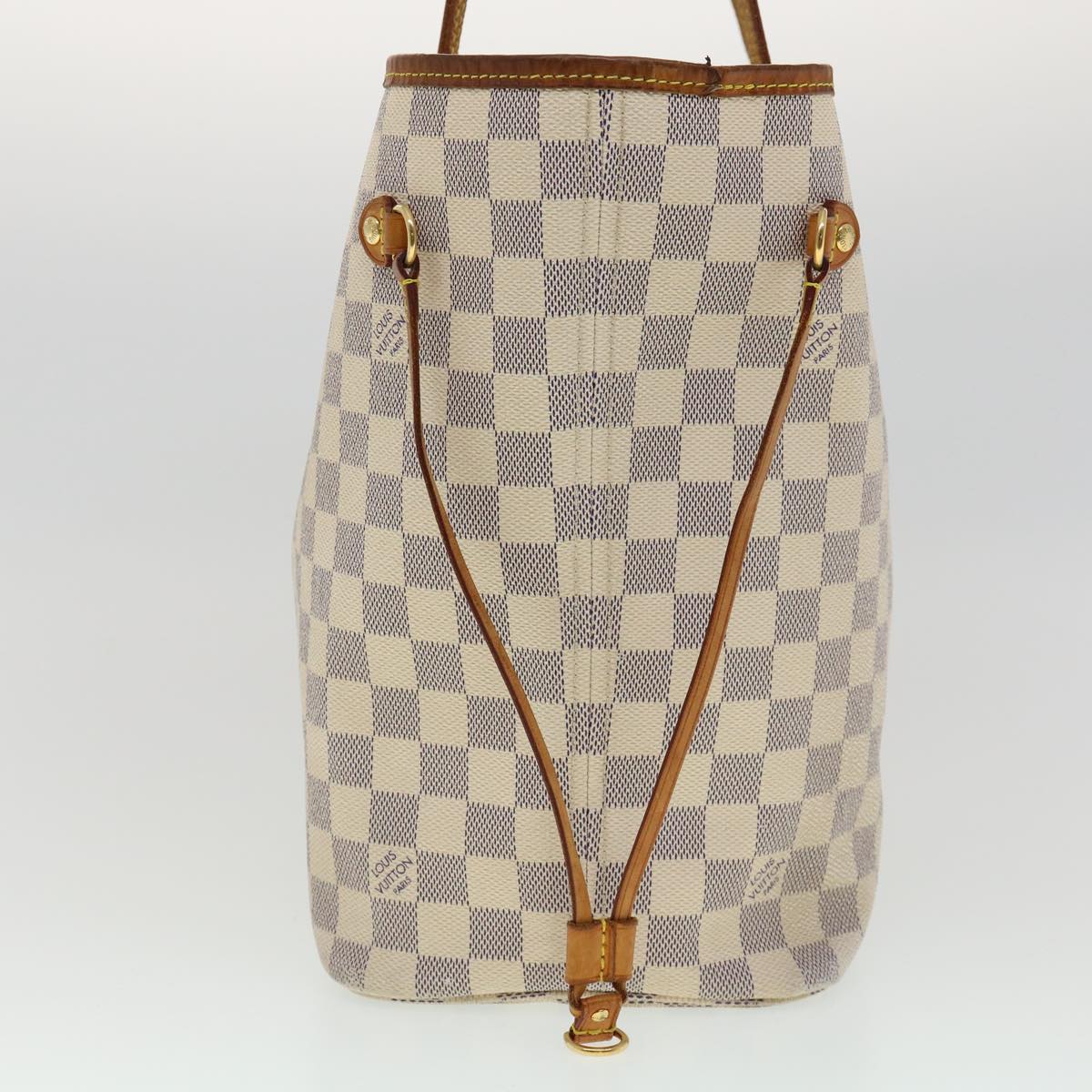 LOUIS VUITTON Damier Azur Neverfull MM Tote Bag N41605 LV Auth am2755g