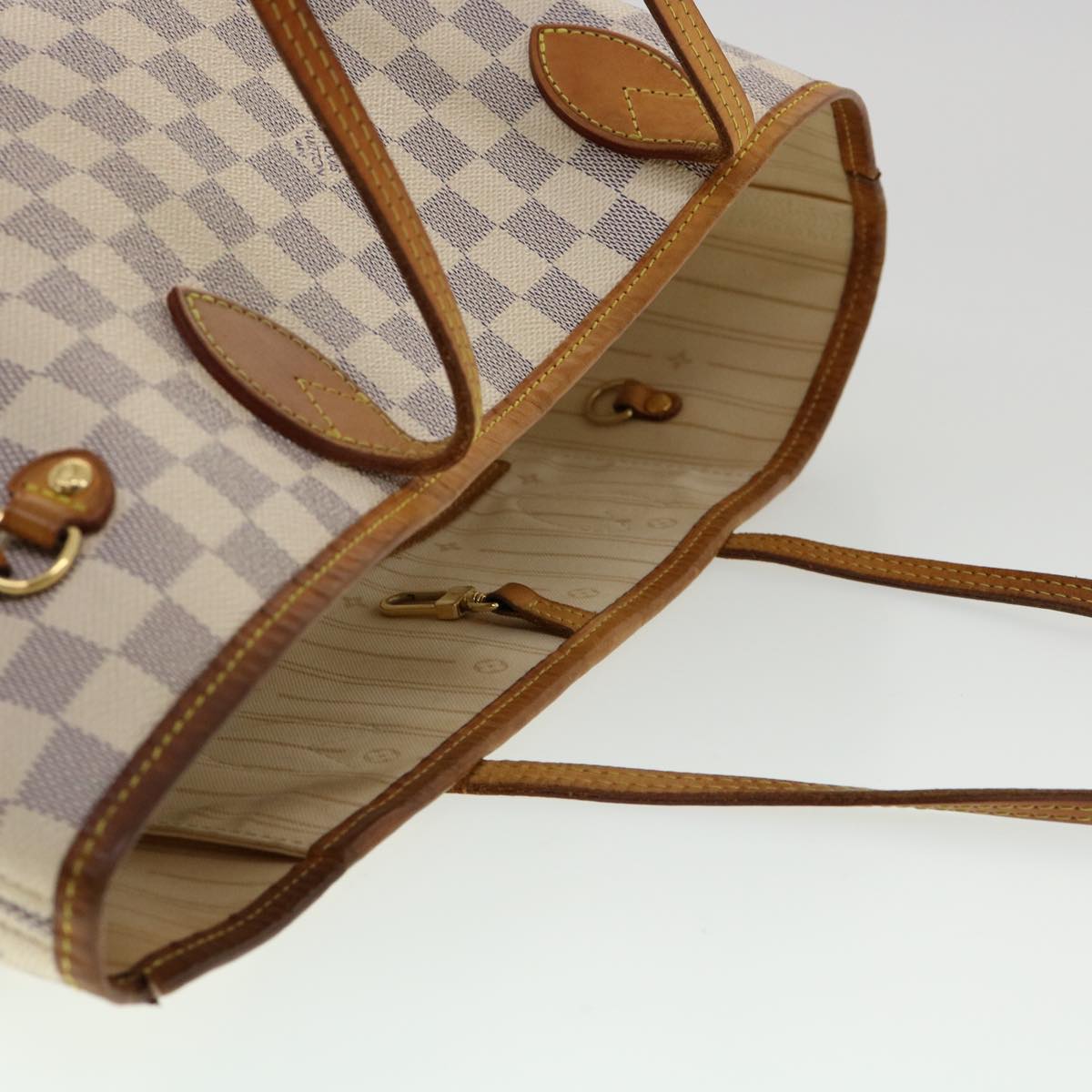 LOUIS VUITTON Damier Azur Neverfull MM Tote Bag N41605 LV Auth am2755g