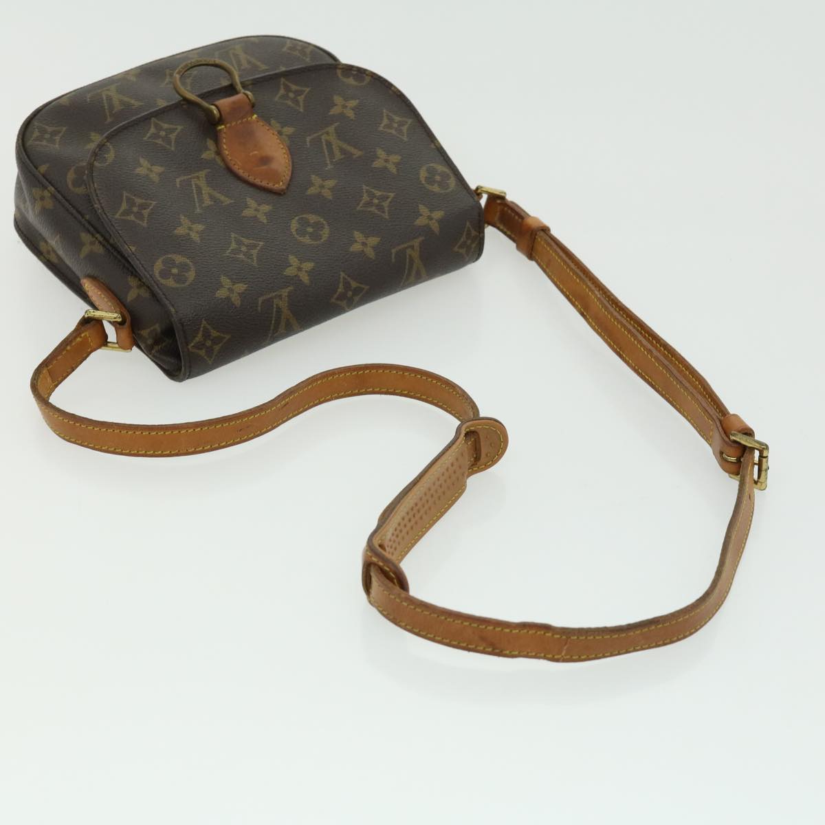 LOUIS VUITTON Monogram Saint Cloud MM Shoulder Bag M51243 LV Auth am2789g