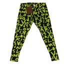 LOUIS VUITTON Monogram graffiti Pants Nylon Green Black LV Auth am2793g-2