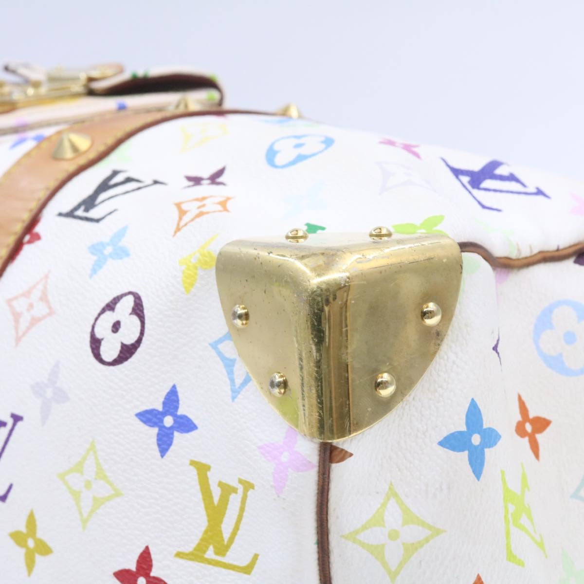 LOUIS VUITTON Monogram Multicolor Keepall 45 Boston Bag M92641 LV Auth am346gA