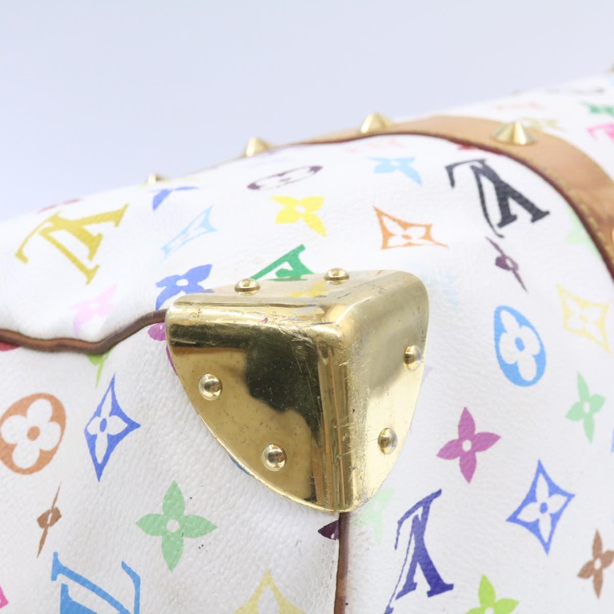 LOUIS VUITTON Monogram Multicolor Keepall 45 Boston Bag M92641 LV Auth am346gA