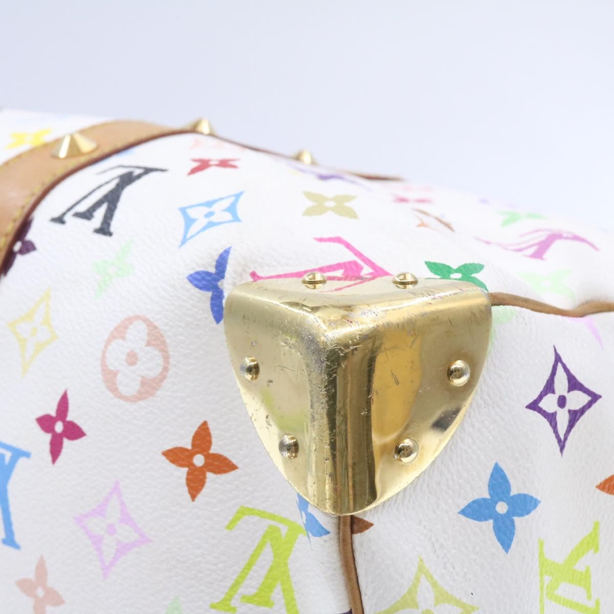 LOUIS VUITTON Monogram Multicolor Keepall 45 Boston Bag M92641 LV Auth am346gA