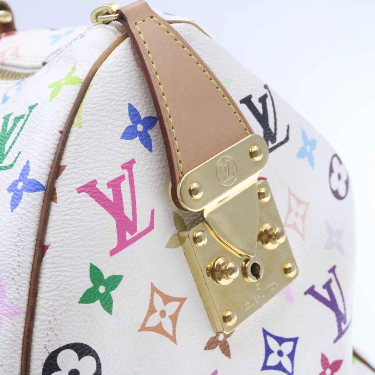 LOUIS VUITTON Monogram Multicolor Keepall 45 Boston Bag M92641 LV Auth am346gA