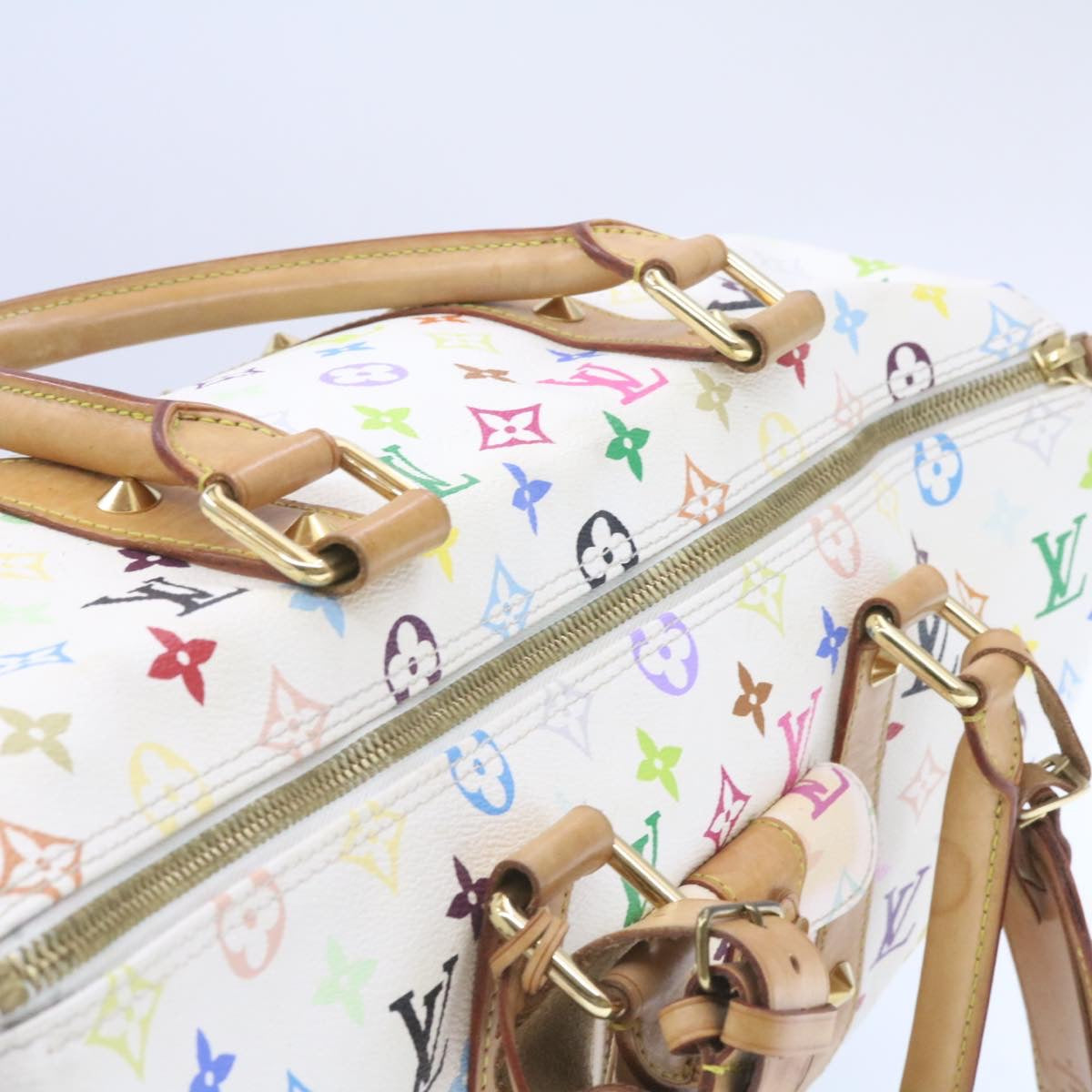 LOUIS VUITTON Monogram Multicolor Keepall 45 Boston Bag M92641 LV Auth am346gA