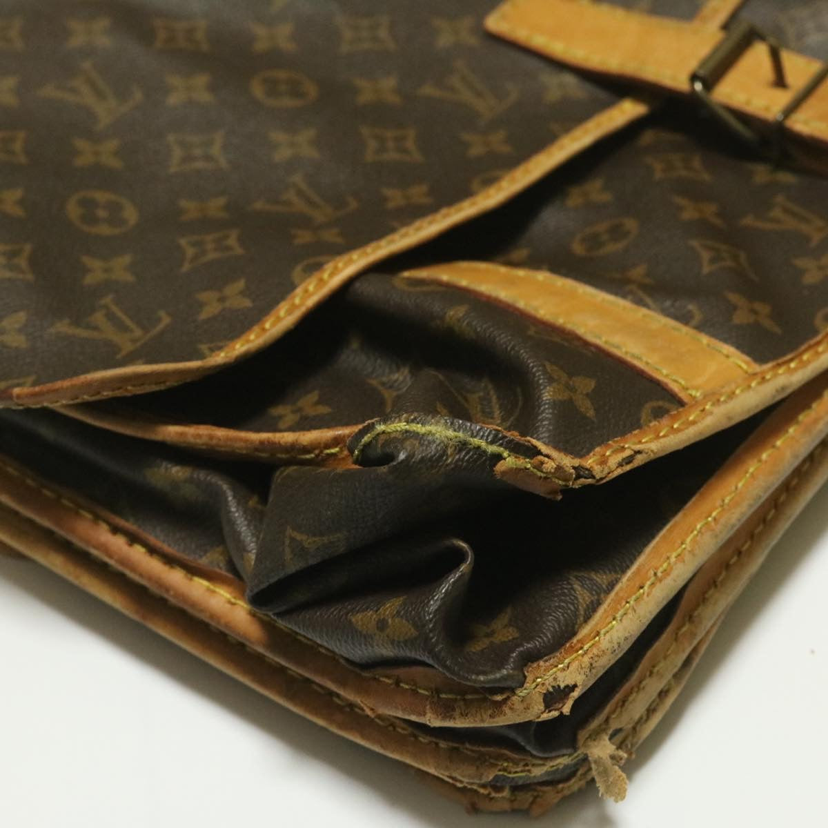 LOUIS VUITTON Monogram Sac Kleber Travel Case M58122 LV Auth am388g