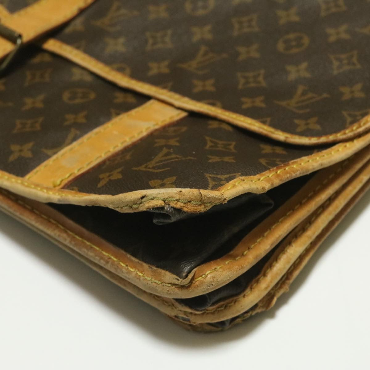 LOUIS VUITTON Monogram Sac Kleber Travel Case M58122 LV Auth am388g