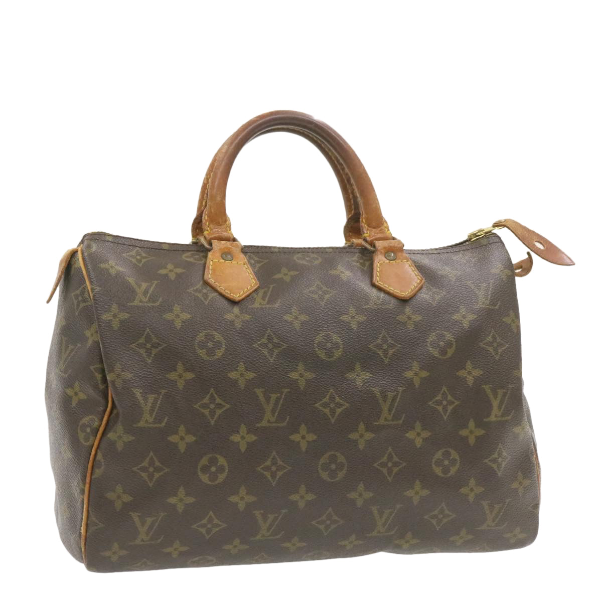 LOUIS VUITTON Monogram Speedy 30 Hand Bag M41526 LV Auth am489g