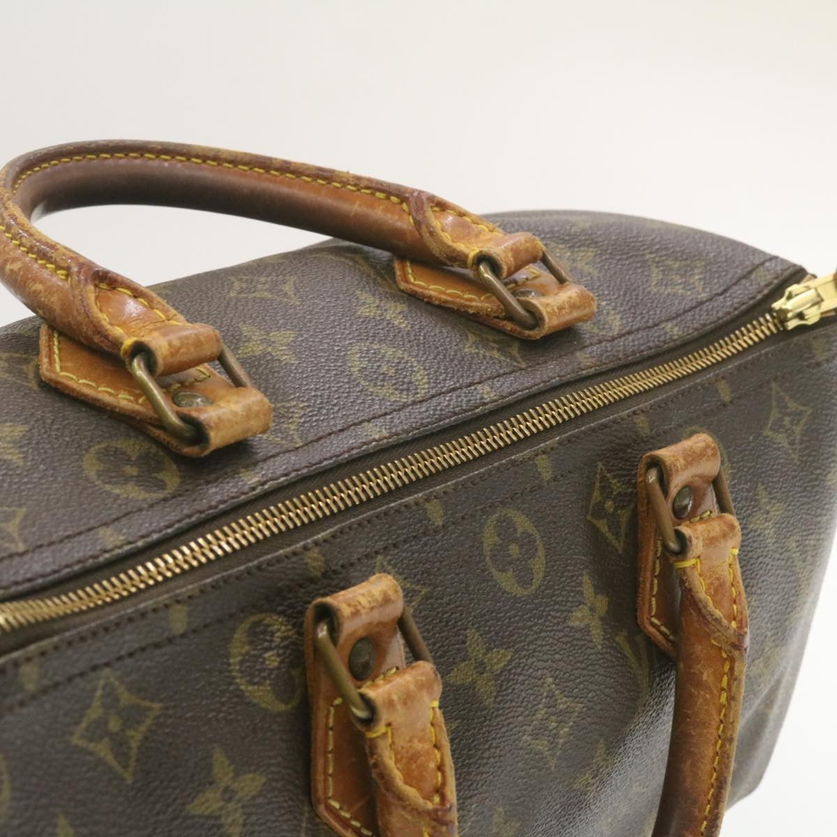 LOUIS VUITTON Monogram Speedy 30 Hand Bag M41526 LV Auth am489g