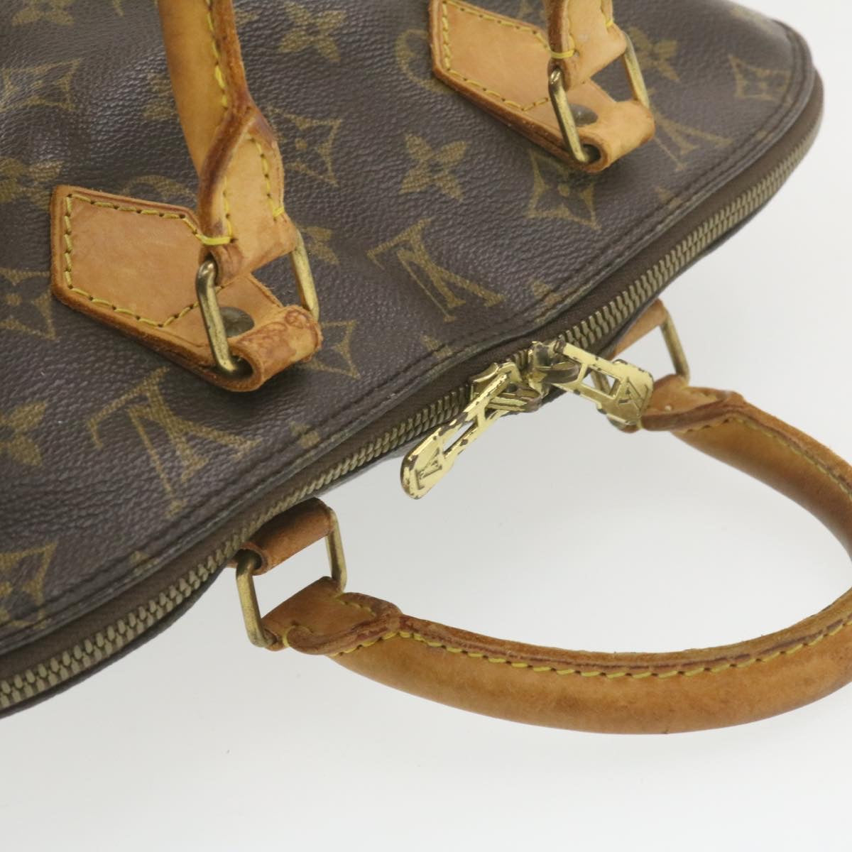 LOUIS VUITTON Monogram Alma Hand Bag M51130 LV Auth am527g