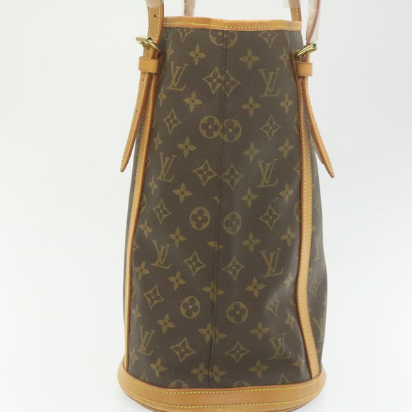 LOUIS VUITTON Monogram Bucket GM Shoulder Bag M42236 LV Auth am591g