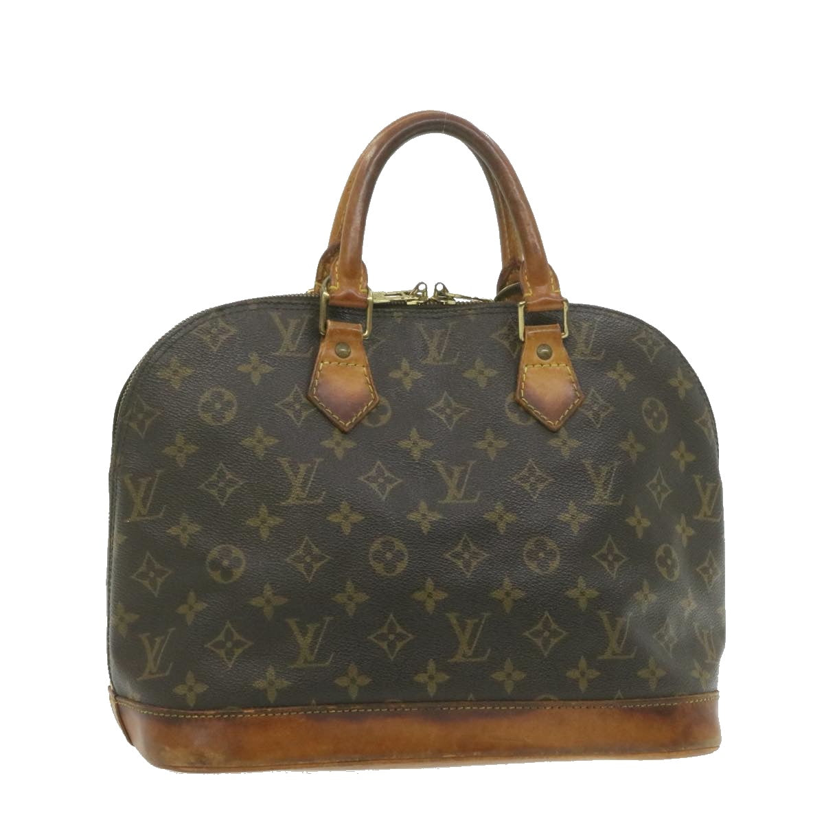 LOUIS VUITTON Monogram Alma Hand Bag M51130 LV Auth am601g