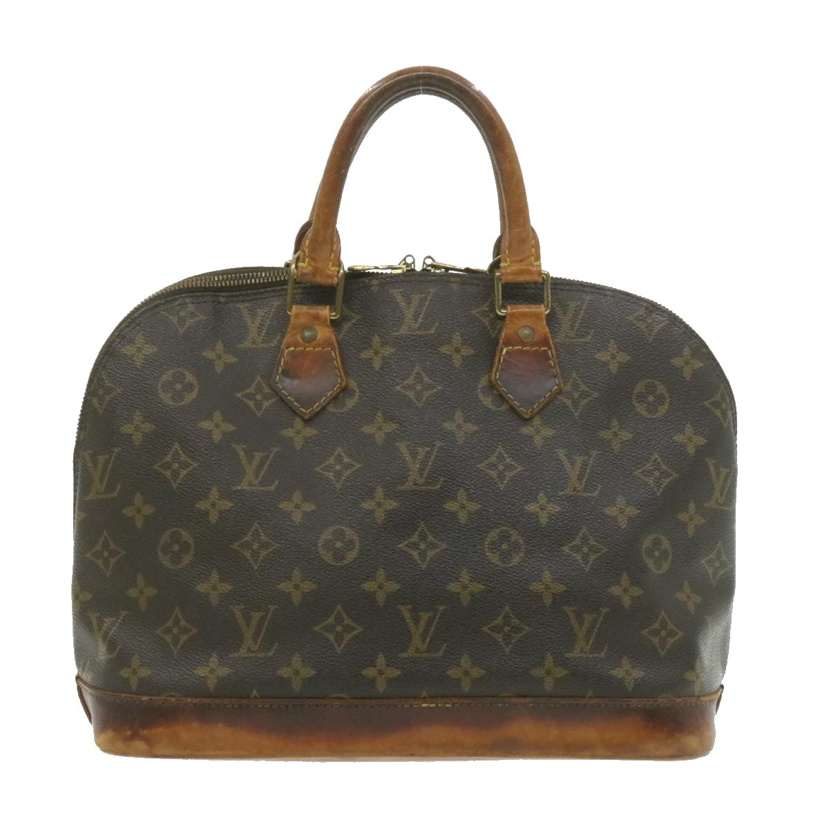 LOUIS VUITTON Monogram Alma Hand Bag M51130 LV Auth am601g