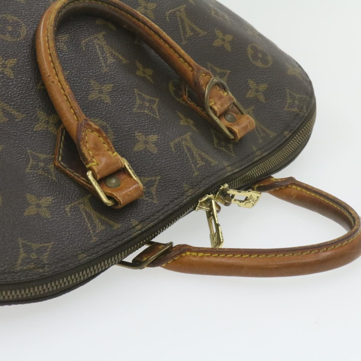 LOUIS VUITTON Monogram Alma Hand Bag M51130 LV Auth am601g