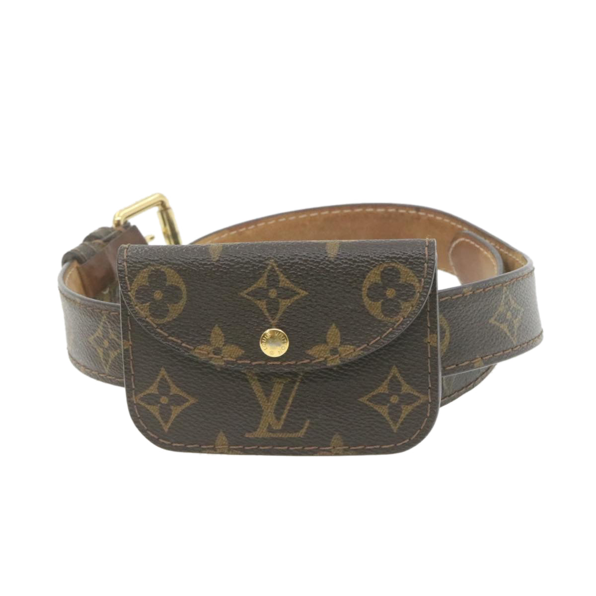 LOUIS VUITTON Monogram Ceinture pochette Belt M6948 LV Auth am660g