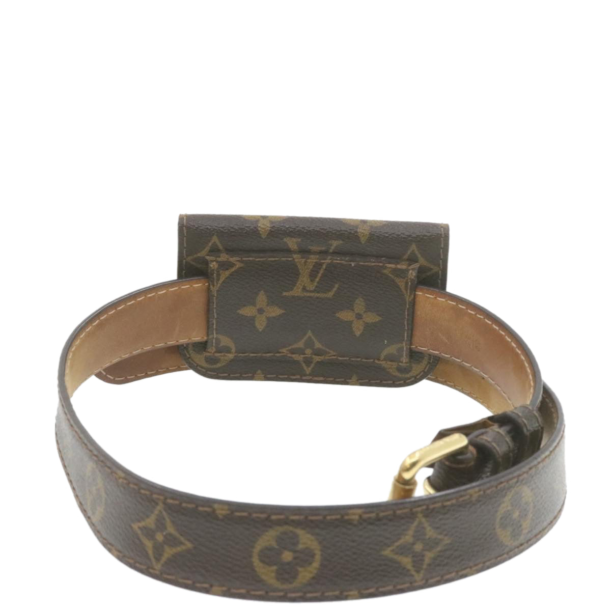 LOUIS VUITTON Monogram Ceinture pochette Belt M6948 LV Auth am660g