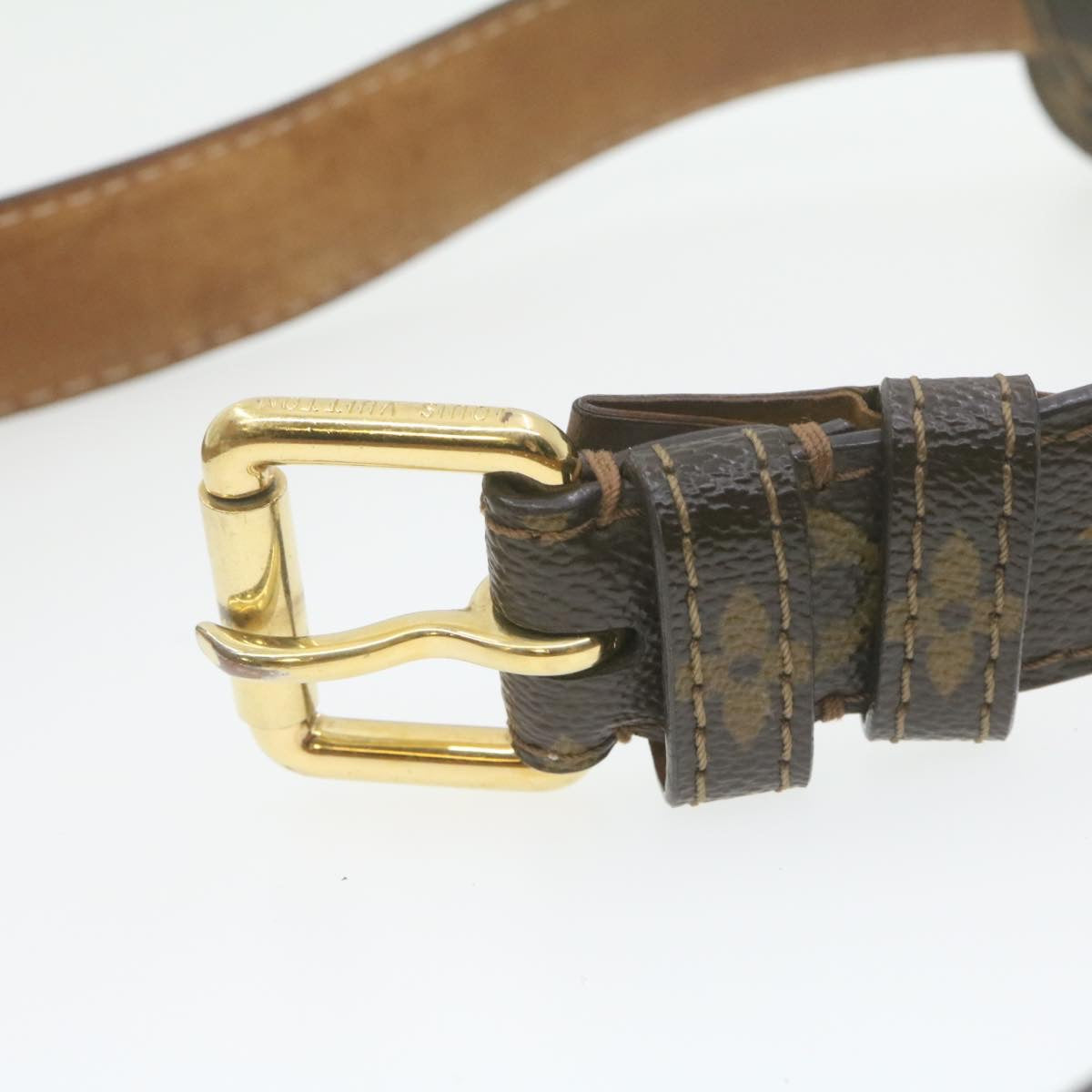 LOUIS VUITTON Monogram Ceinture pochette Belt M6948 LV Auth am660g