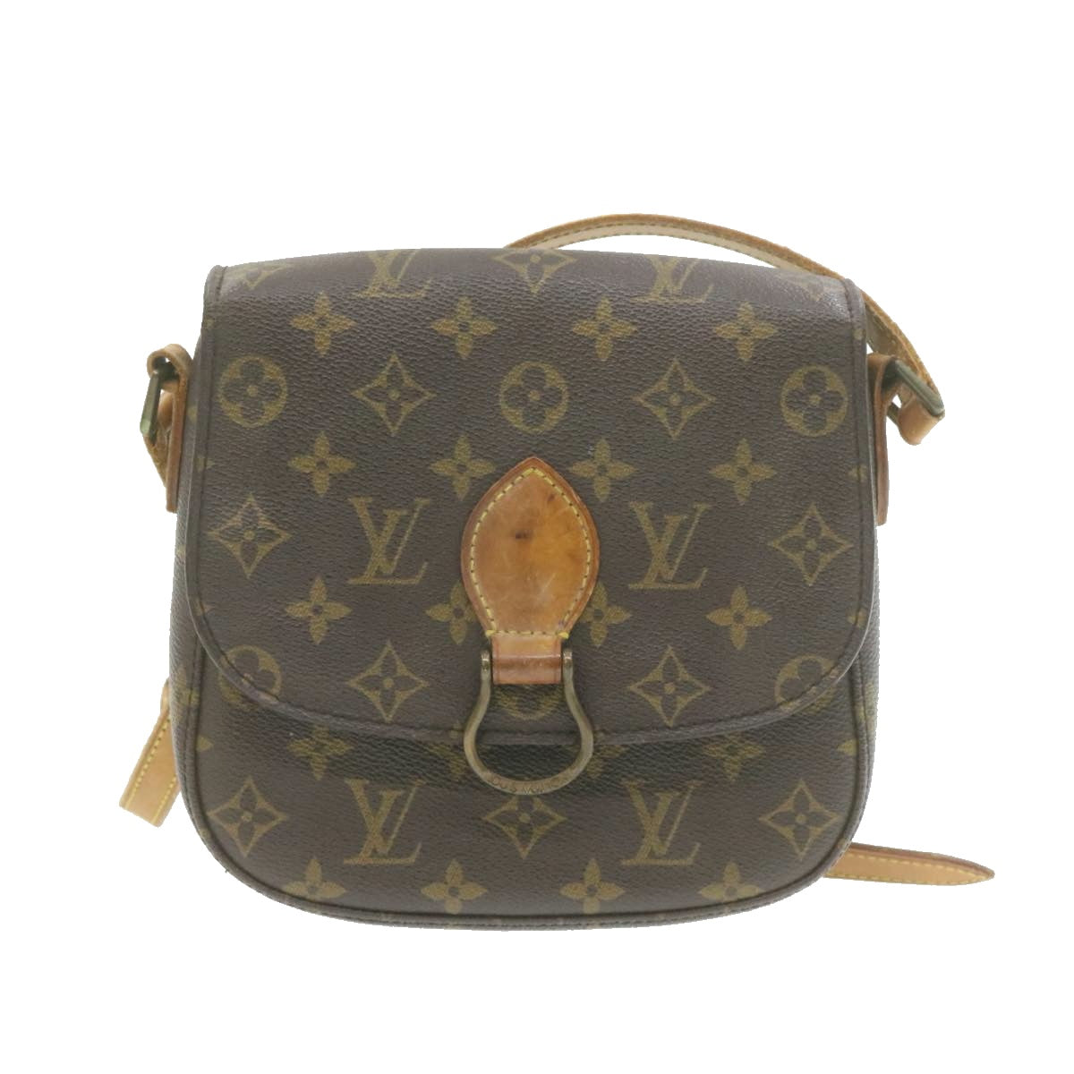 LOUIS VUITTON Monogram Saint Cloud MM Shoulder Bag M51243 LV Auth am683g