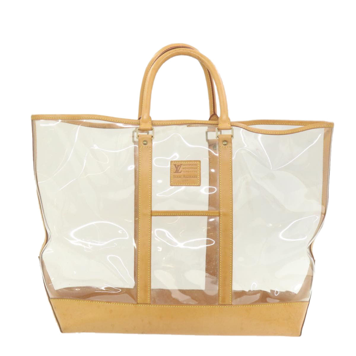 LOUIS VUITTON Isaac Mizrahi ToteBag 100th limited Vinyl Clear M99027 Auth am708g