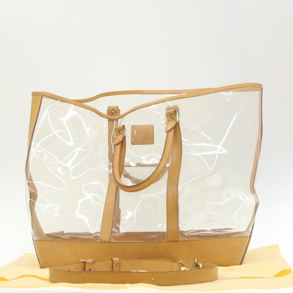 LOUIS VUITTON Isaac Mizrahi ToteBag 100th limited Vinyl Clear M99027 Auth am708g