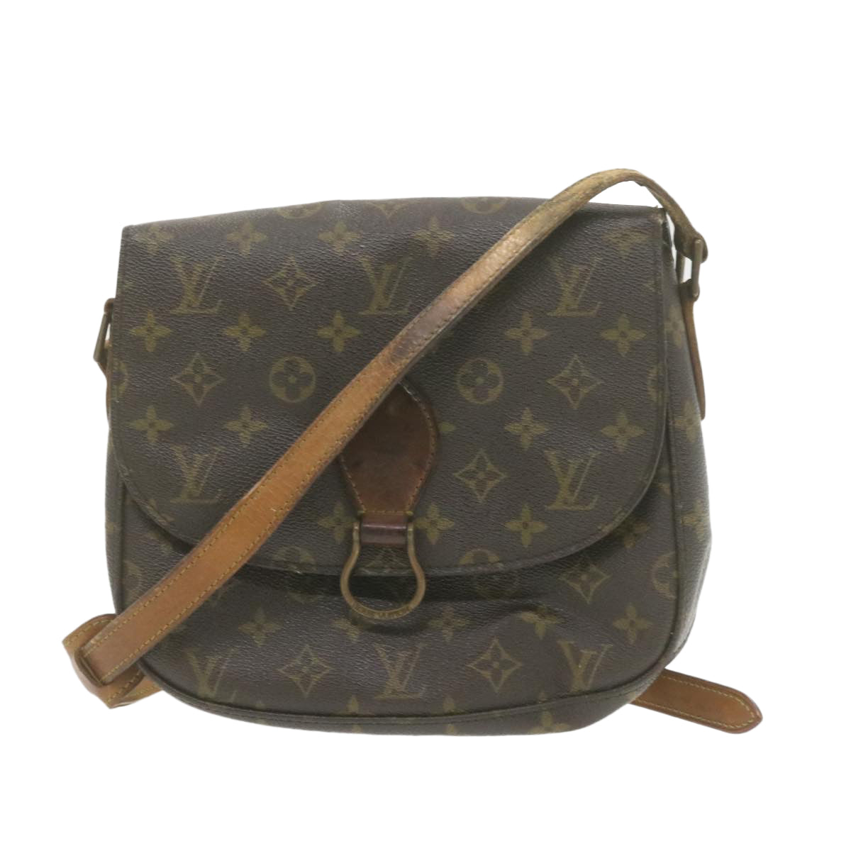 LOUIS VUITTON Monogram Saint Cloud GM Shoulder Bag M51242 LV Auth am749g