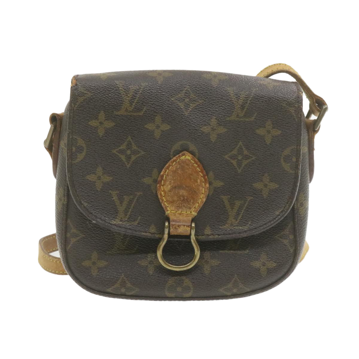 LOUIS VUITTON Monogram Saint Cloud PM Shoulder Bag M51244 LV Auth am754g