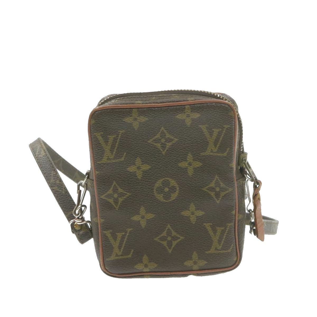 LOUIS VUITTON Monogram Mini Posh Shoulder Bag No.202 LV Auth am788g