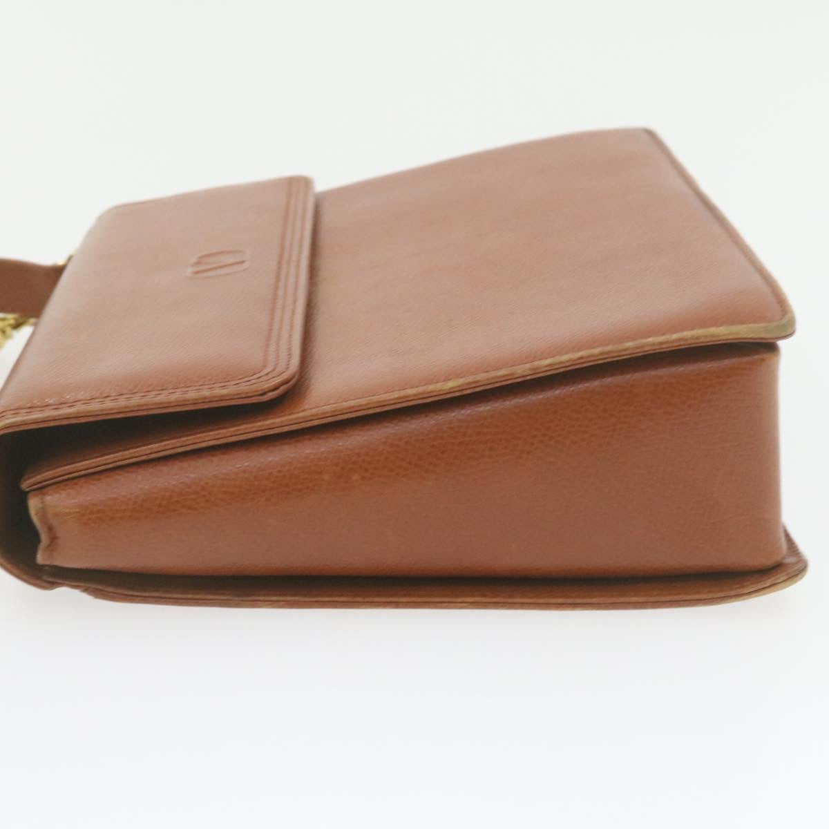 VALENTINO Galavani Hand Bag Leather 2Way Brown Auth am862g