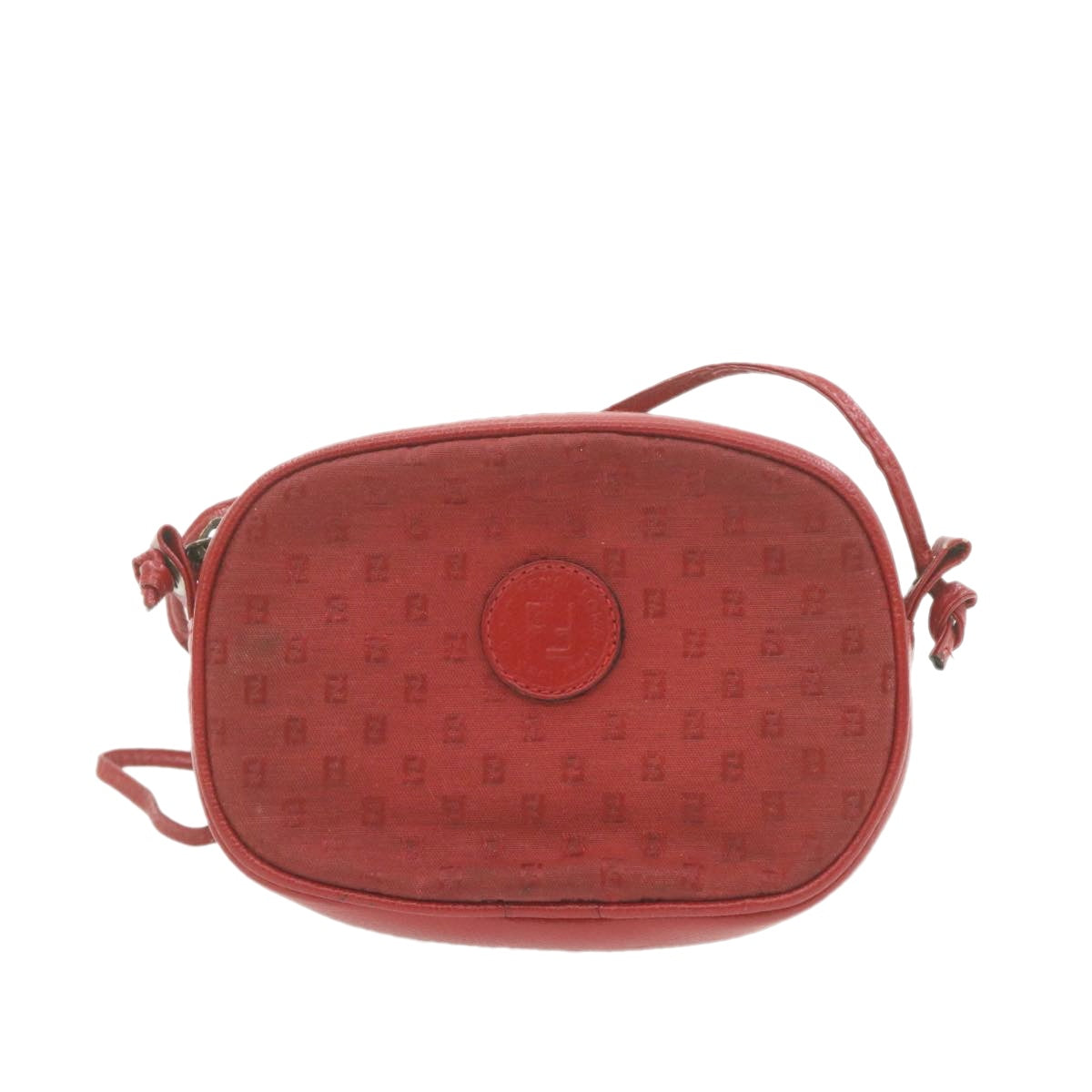 FENDI Shoulder Bag Red Auth am864g - 0