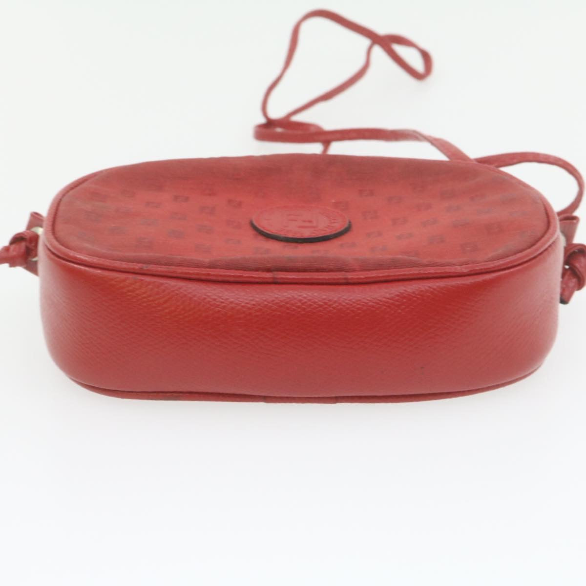 FENDI Shoulder Bag Red Auth am864g