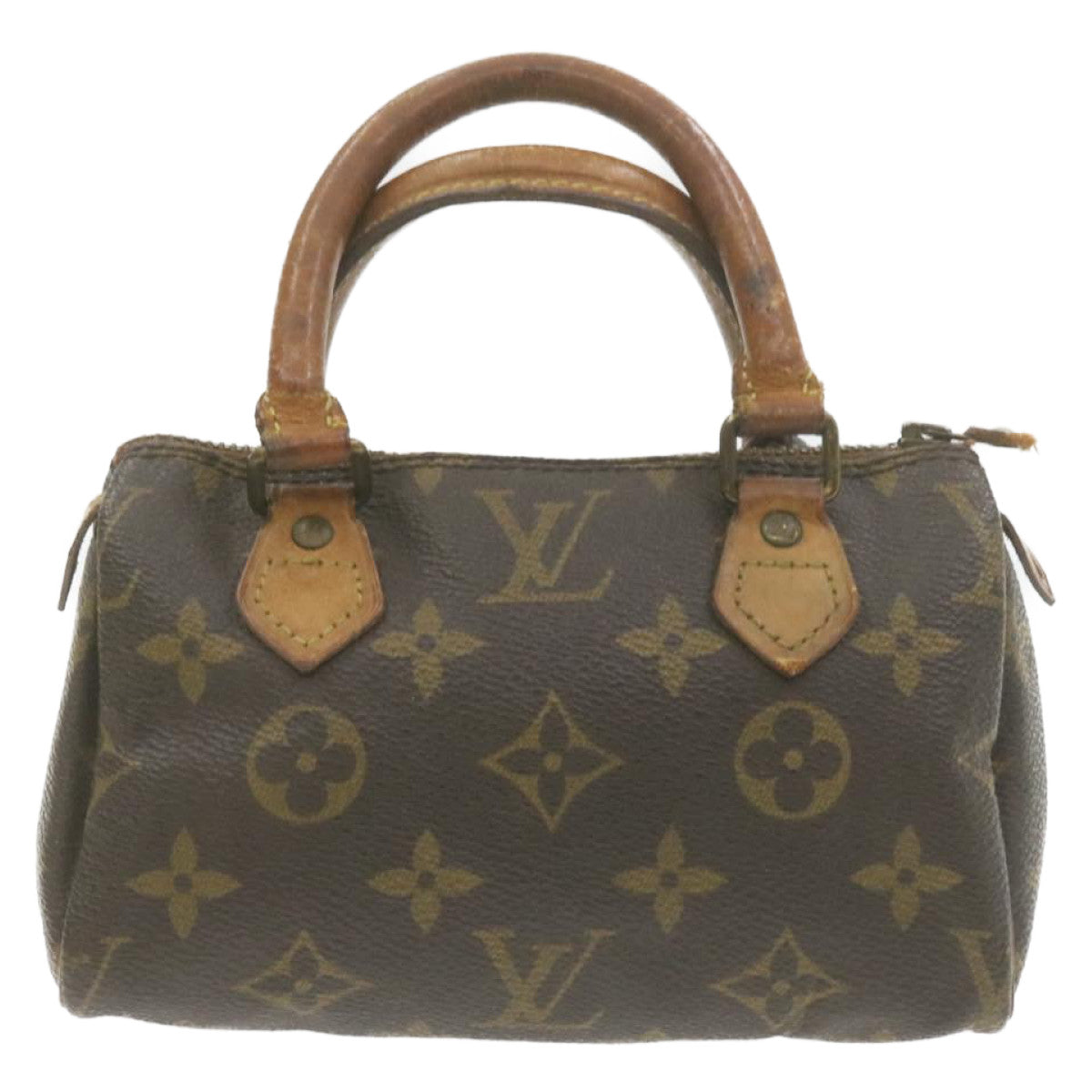 LOUIS VUITTON Monogram Mini Speedy Hand Bag M41534 LV Auth am949g