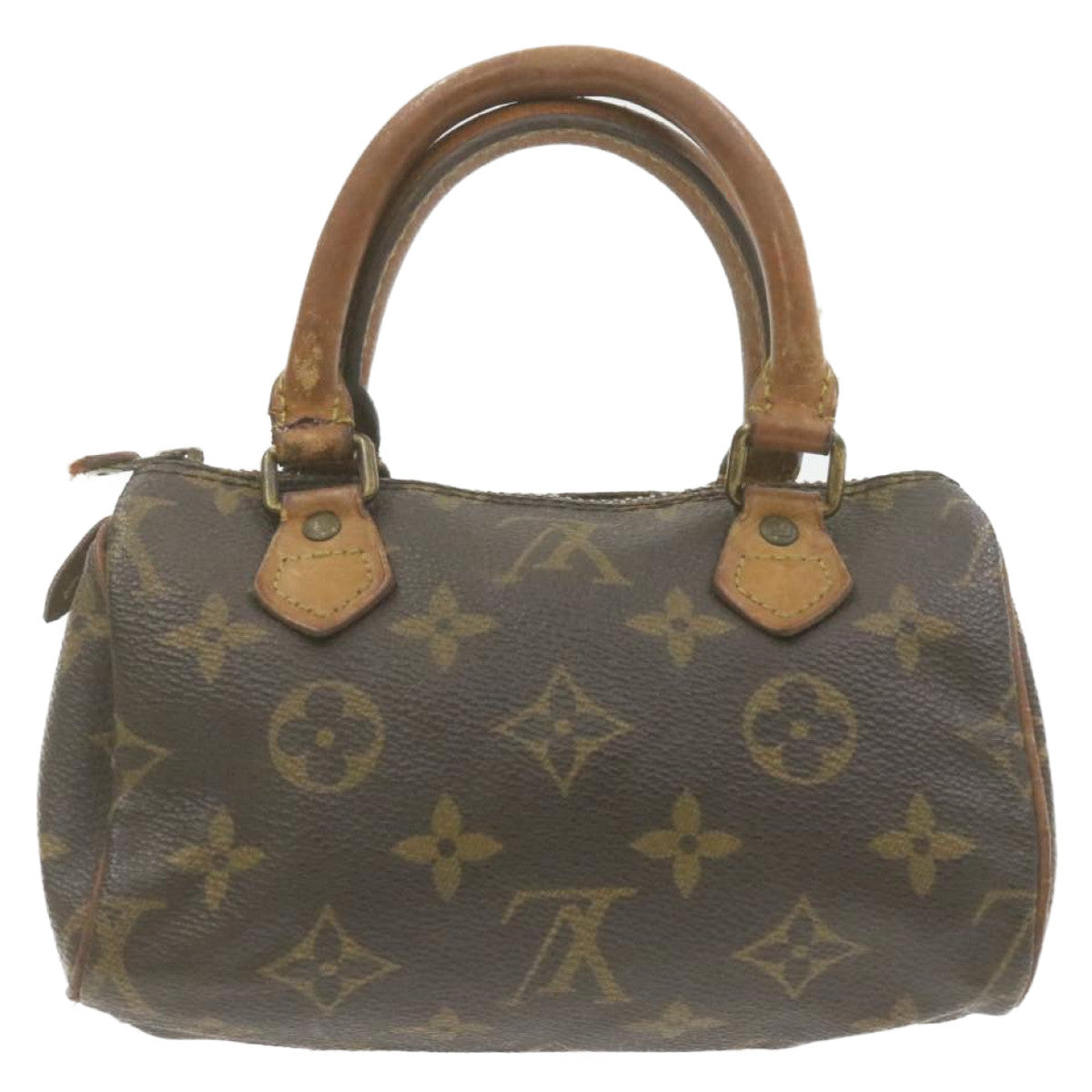 LOUIS VUITTON Monogram Mini Speedy Hand Bag M41534 LV Auth am949g