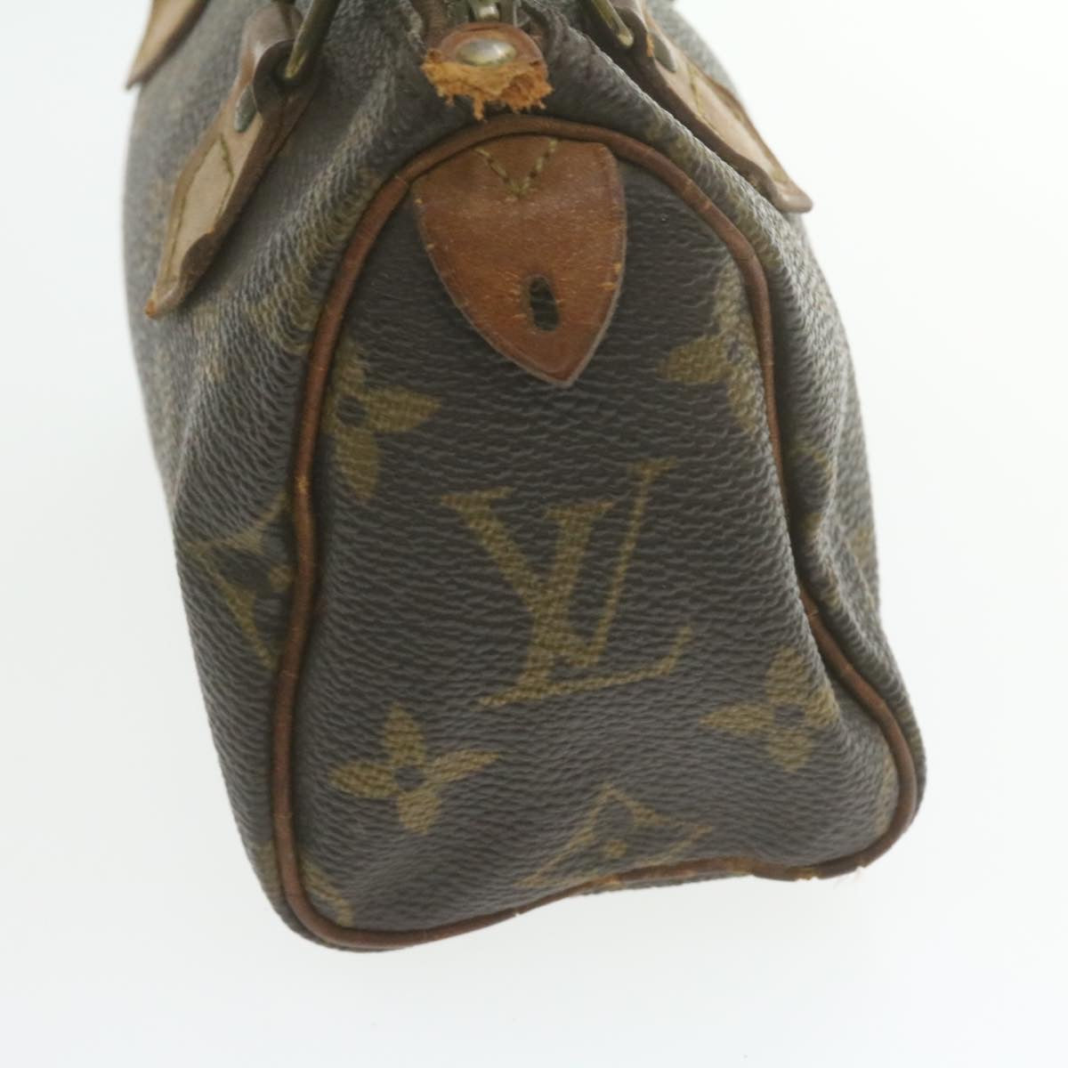 LOUIS VUITTON Monogram Mini Speedy Hand Bag M41534 LV Auth am949g