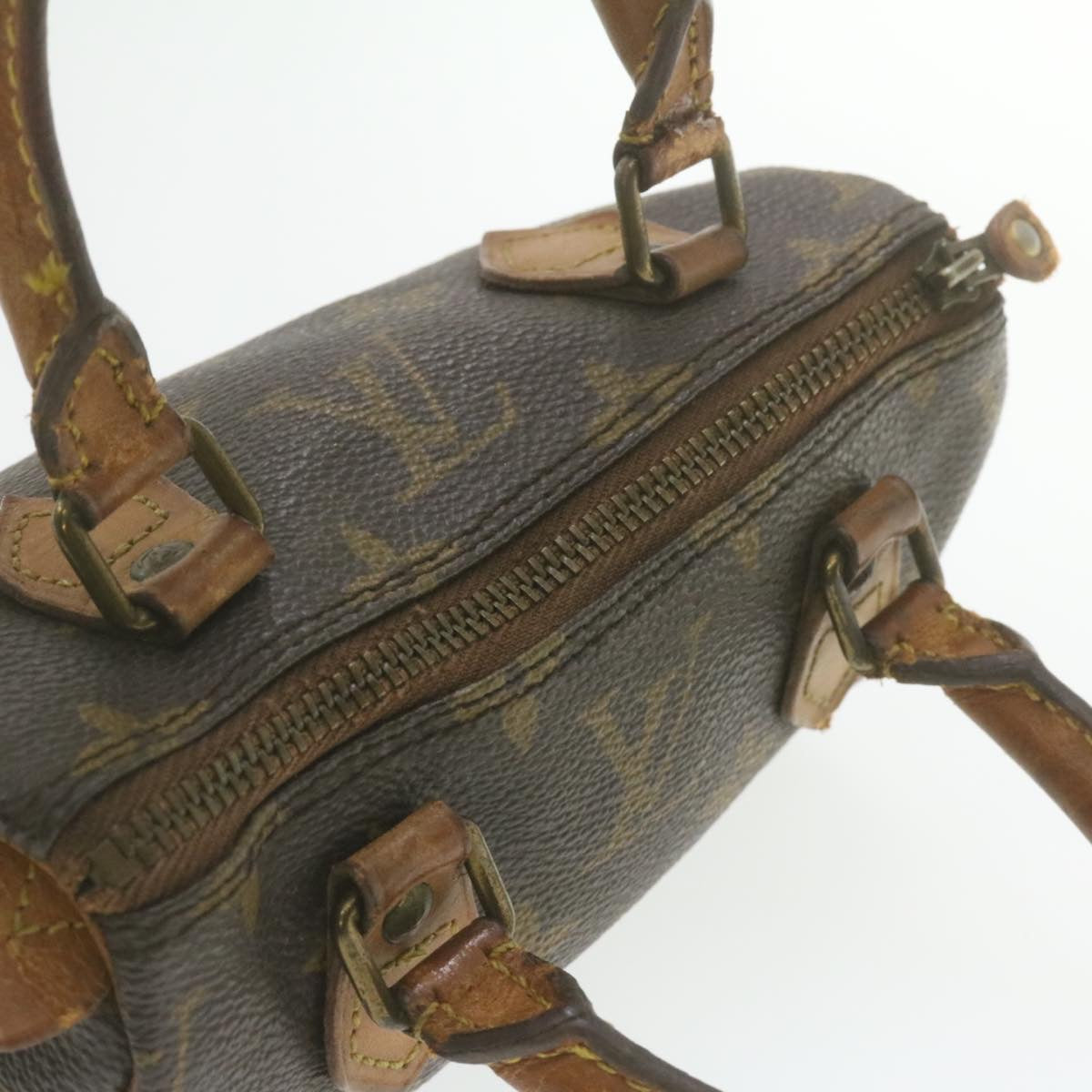 LOUIS VUITTON Monogram Mini Speedy Hand Bag M41534 LV Auth am949g