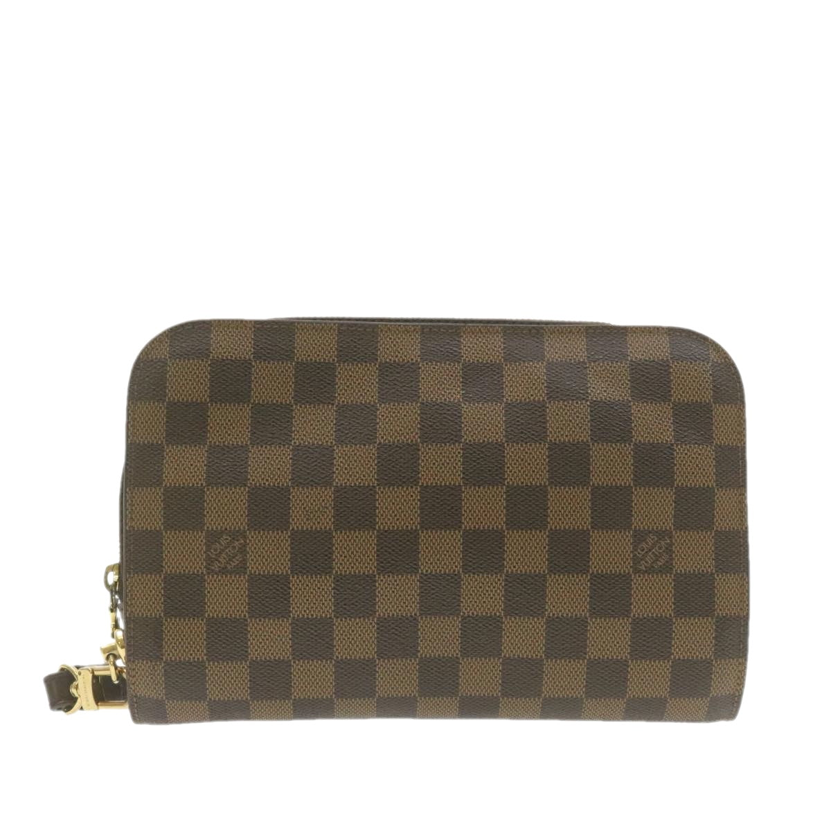 LOUIS VUITTON Damier Ebene Orsay Clutch Bag LV Auth am971g - 0