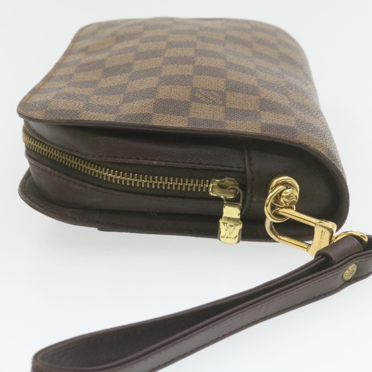 LOUIS VUITTON Damier Ebene Orsay Clutch Bag LV Auth am971g