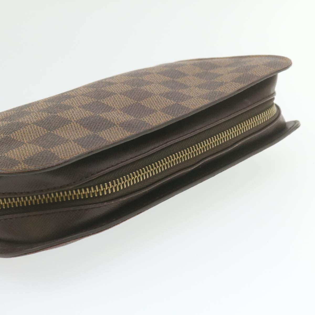 LOUIS VUITTON Damier Ebene Orsay Clutch Bag LV Auth am971g