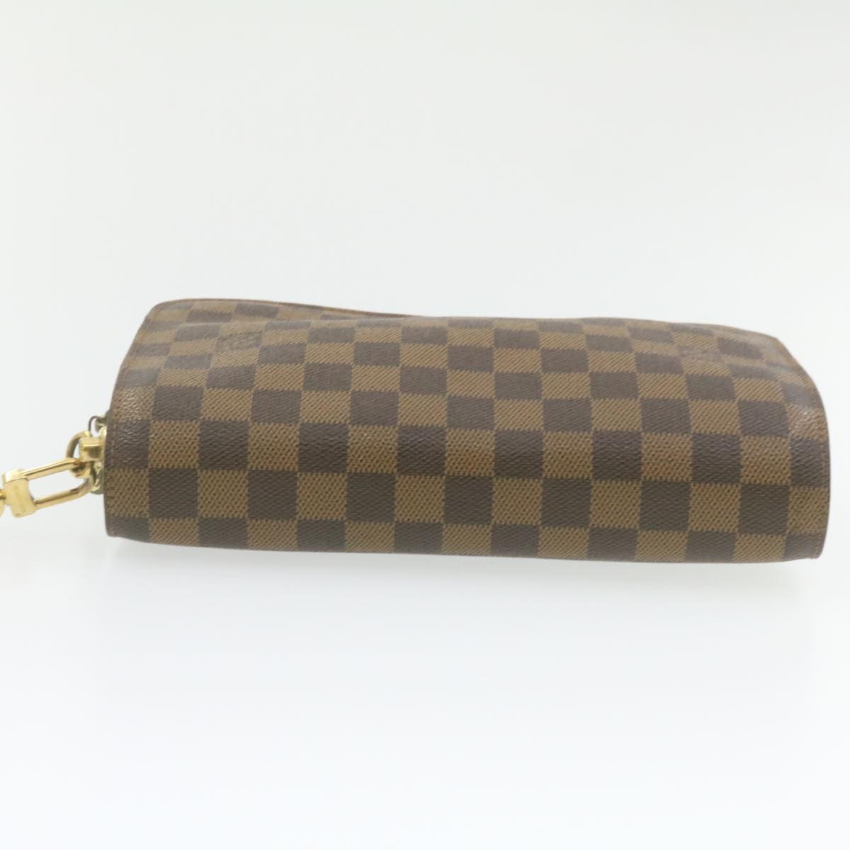 LOUIS VUITTON Damier Ebene Orsay Clutch Bag LV Auth am971g