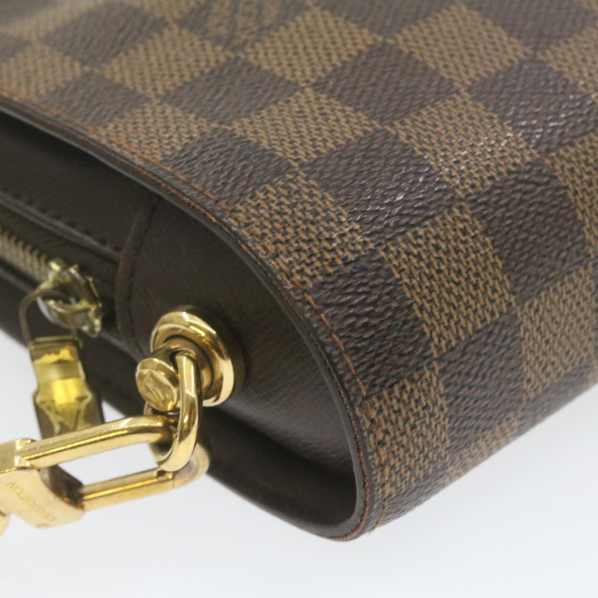 LOUIS VUITTON Damier Ebene Orsay Clutch Bag LV Auth am971g