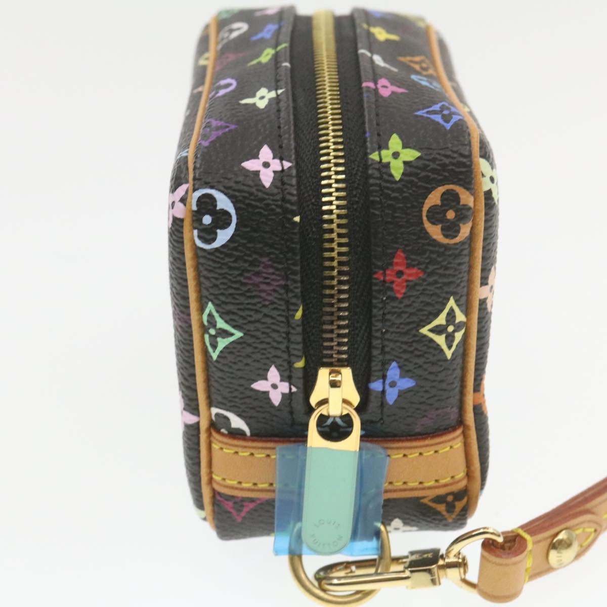 LOUIS VUITTON Multicolor Trousse Wapity Pouch Bag Black M58034 LV Auth hk055