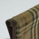 BURBERRY Nova Check Agenda Day Planner Cover Nylon Canvas Beige Auth hk1000-8
