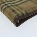 BURBERRY Nova Check Agenda Day Planner Cover Nylon Canvas Beige Auth hk1000-7