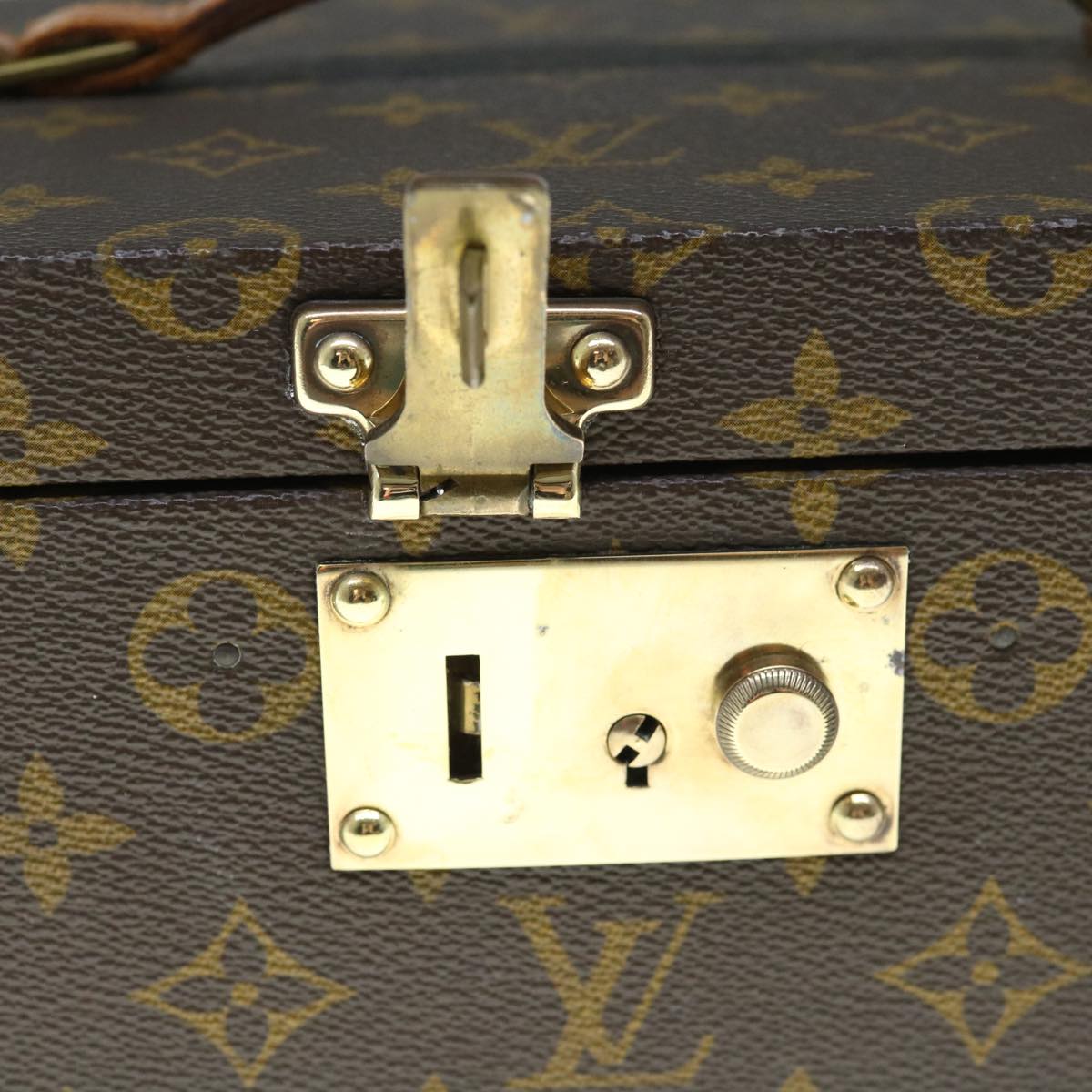 LOUIS VUITTON Monogram Boite A Tour Jewelry Box M47236 LV Auth hk1040