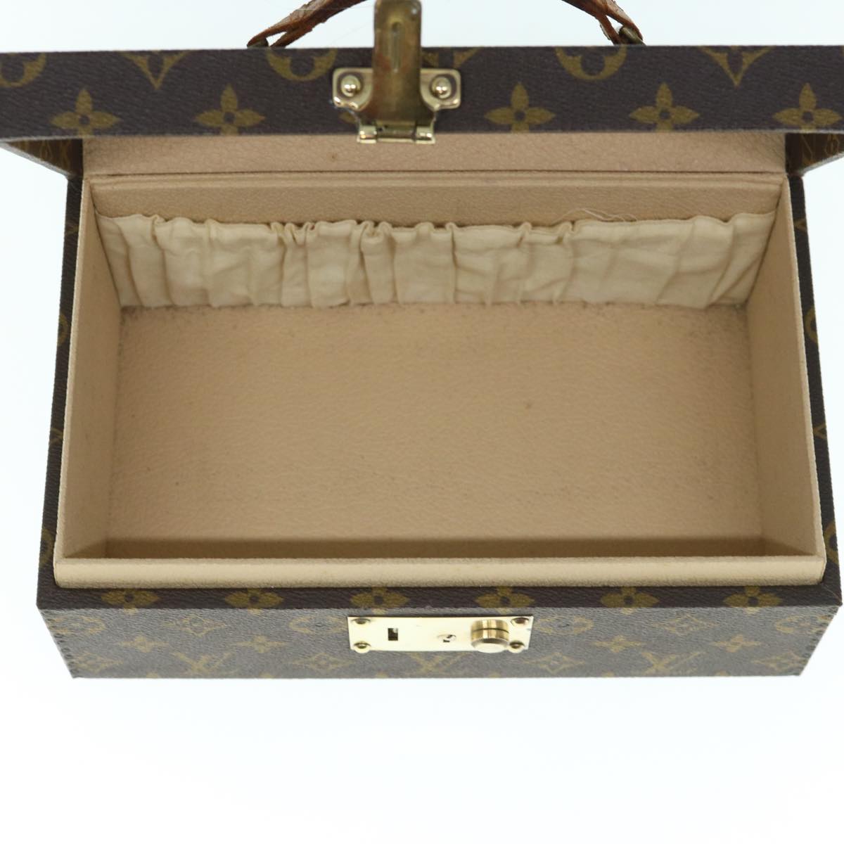 LOUIS VUITTON Monogram Boite A Tour Jewelry Box M47236 LV Auth hk1040