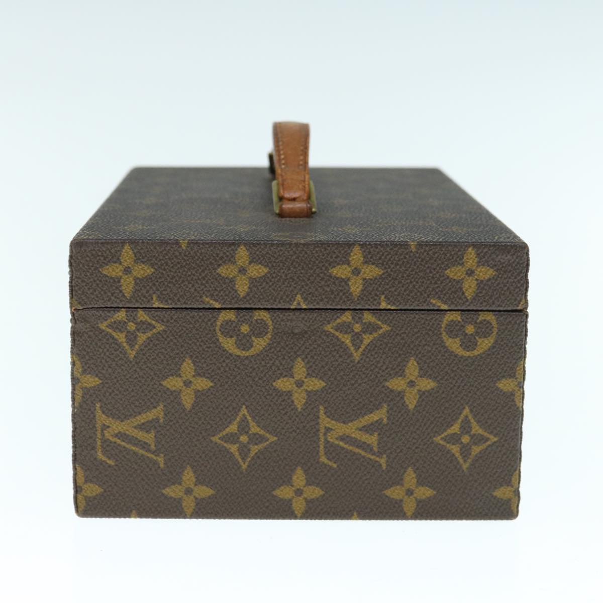 LOUIS VUITTON Monogram Boite A Tour Jewelry Box M47236 LV Auth hk1040