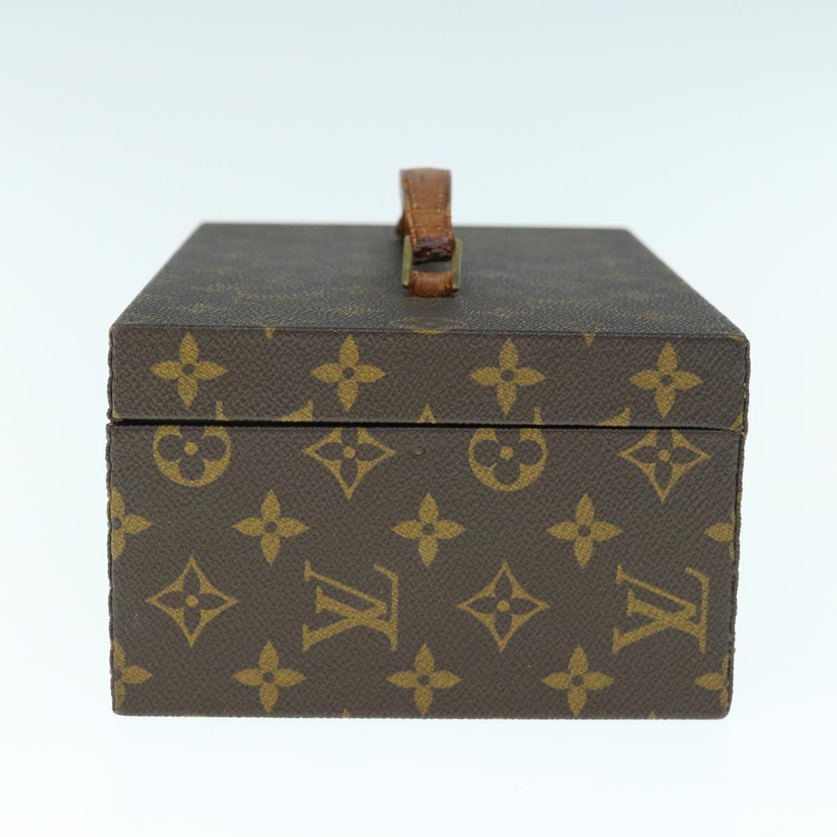 LOUIS VUITTON Monogram Boite A Tour Jewelry Box M47236 LV Auth hk1040