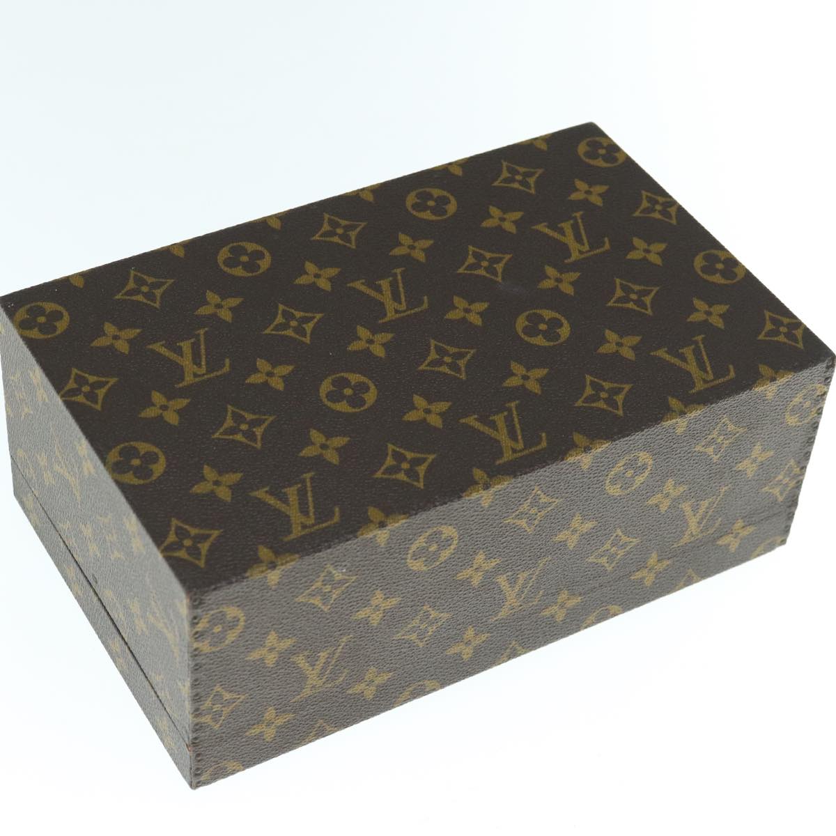 LOUIS VUITTON Monogram Boite A Tour Jewelry Box M47236 LV Auth hk1040