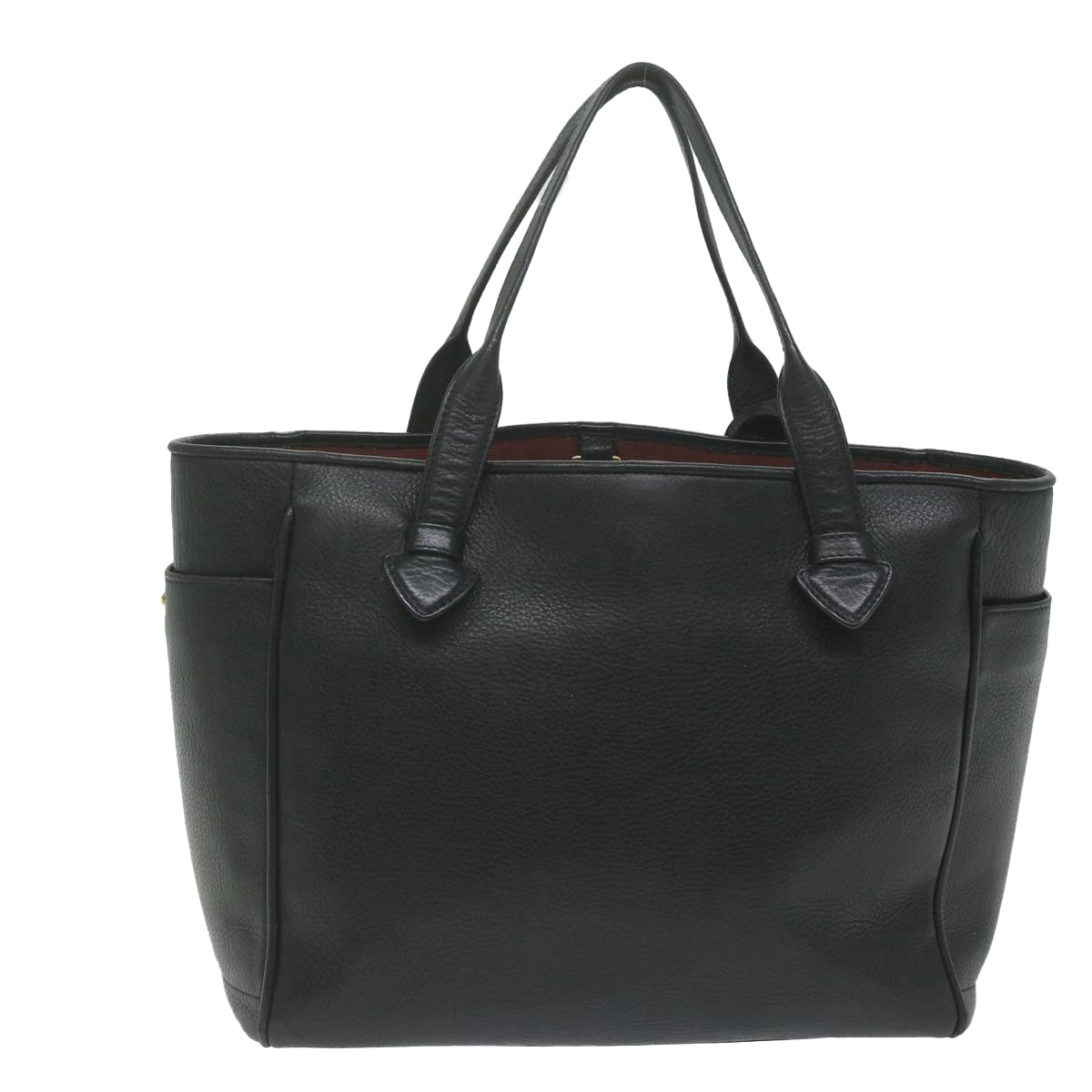 LOEWE Heritage Hand Bag Leather Black Auth hk1046 - 0